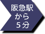 阪急駅から3分